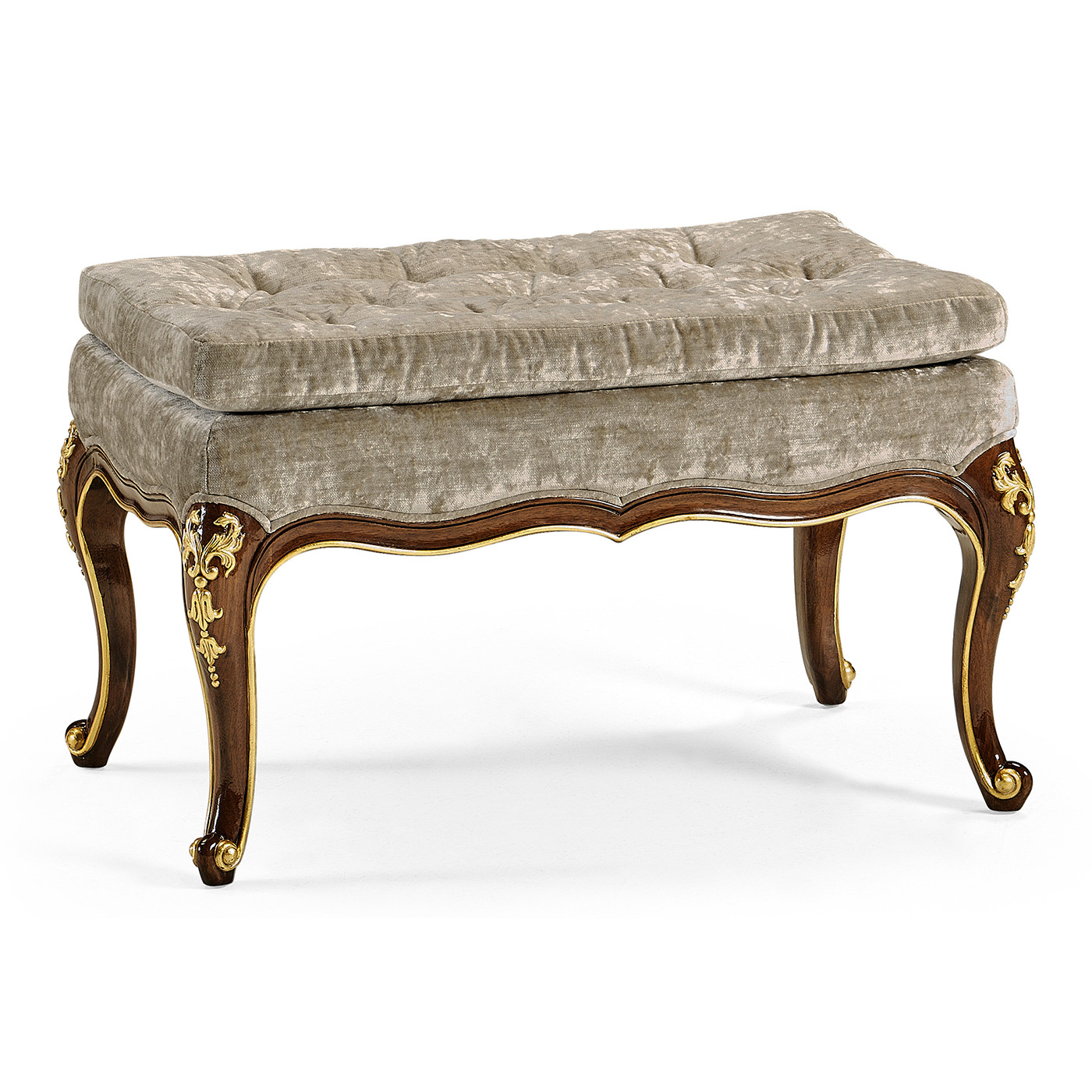 Dressing Stool with Gilt Carved Detailing