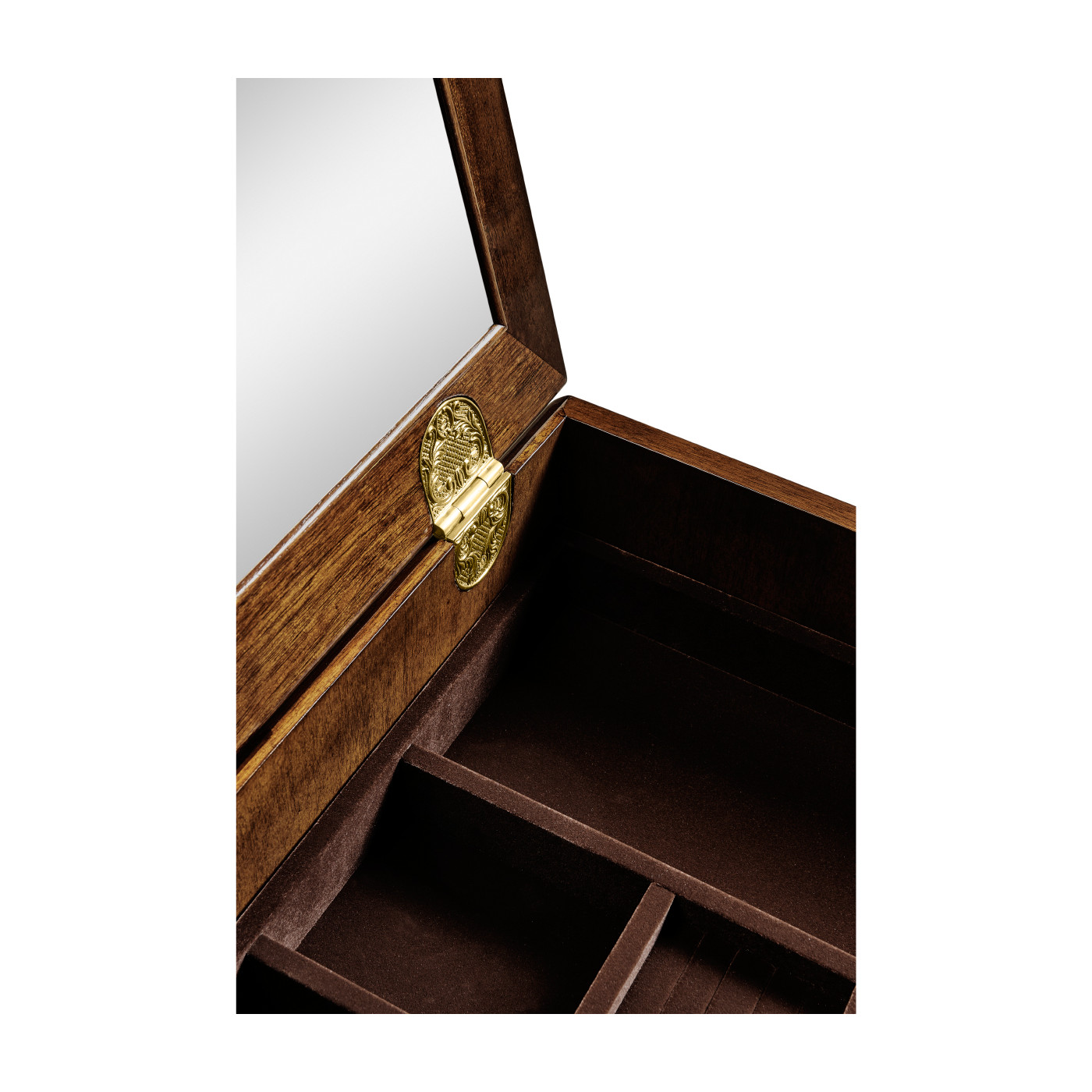 Mahogany & Gilded Jewellery Collectors Cabinet