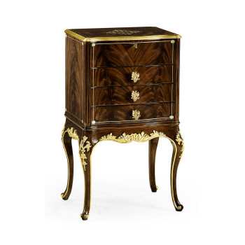 Mahogany & Gilded Jewellery Collectors Cabinet