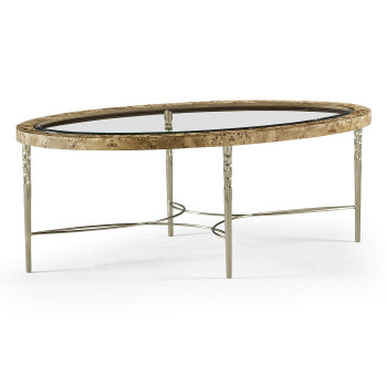 Fulgurite Golden Amber Cocktail Table