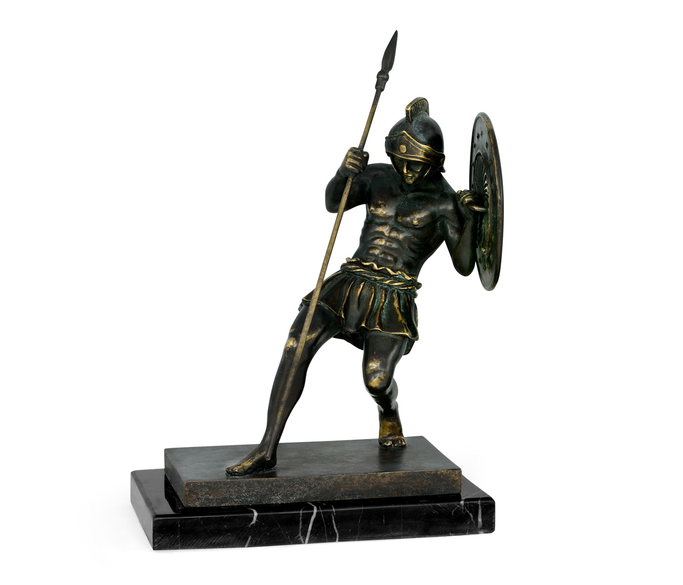 Pair of Dark Bronze Combatant Bookends