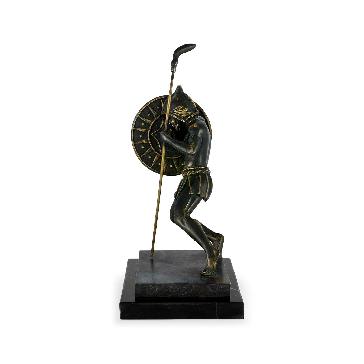 Pair of Dark Bronze Combatant Bookends