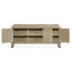 Greyed Oak Three-Door Buffet