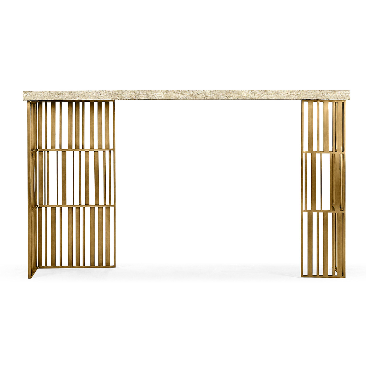 Rectangular Timberwolf Eggshell Console Table