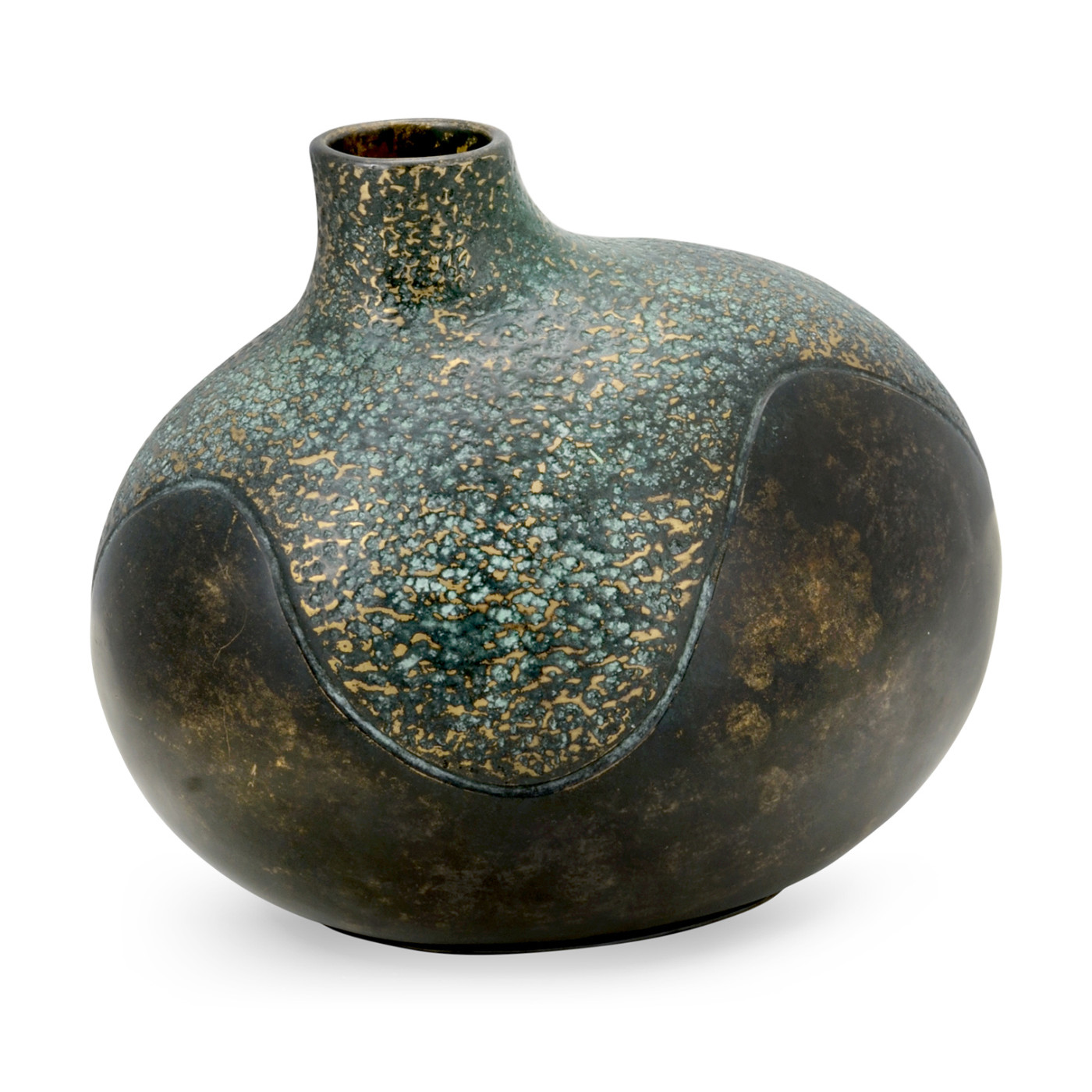 Small Organic Vase in Dark Bronze