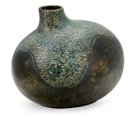Small Organic Vase in Dark Bronze