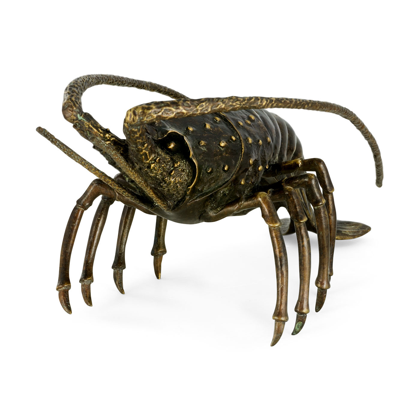 Antique Dark Bronze Langoustine
