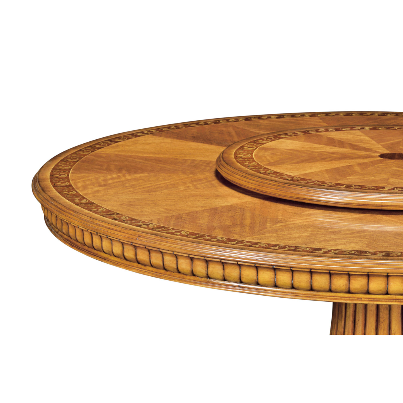 Round Dining Table with Lazy Susan 63