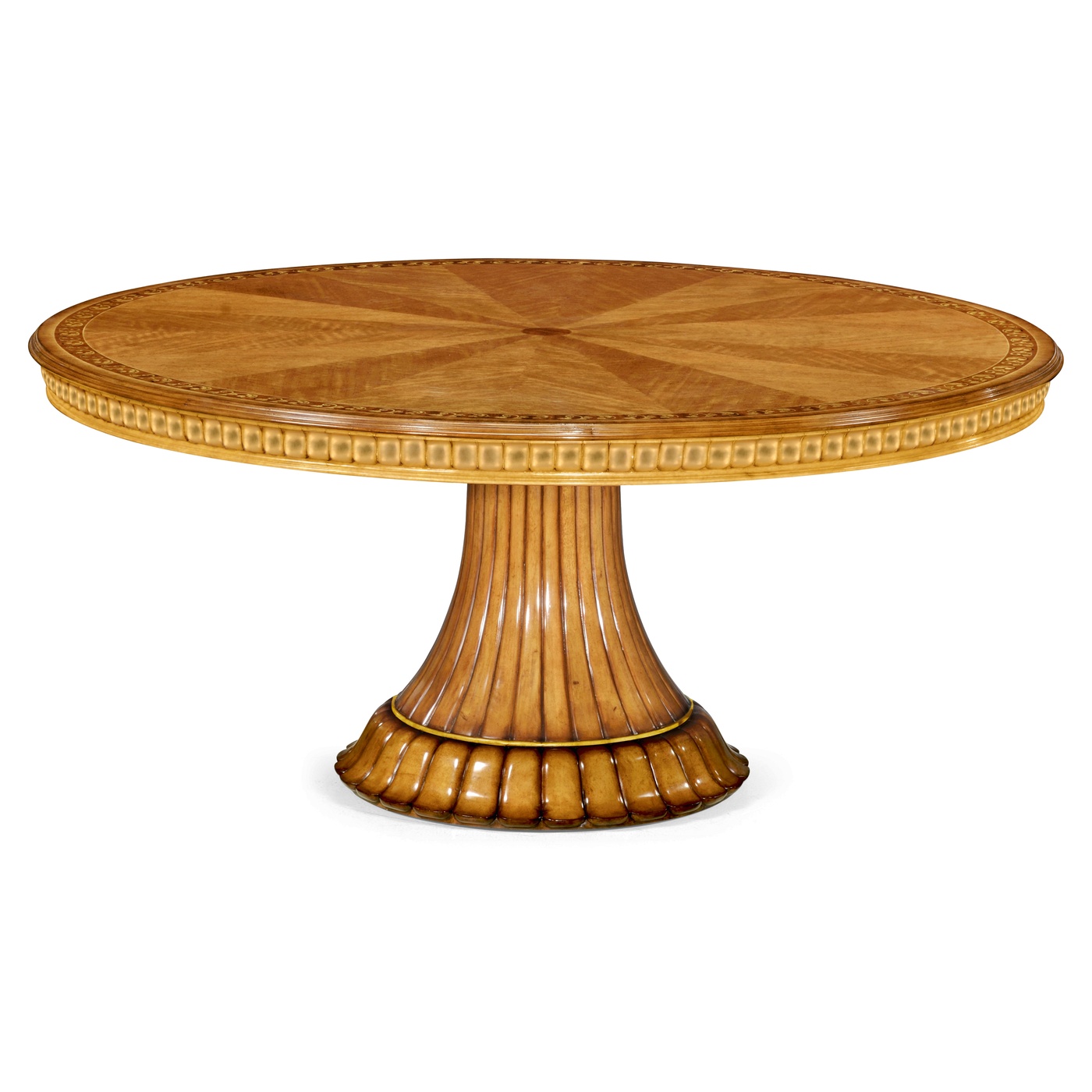 Gilded Round Dining Table with Lazy Susan 71