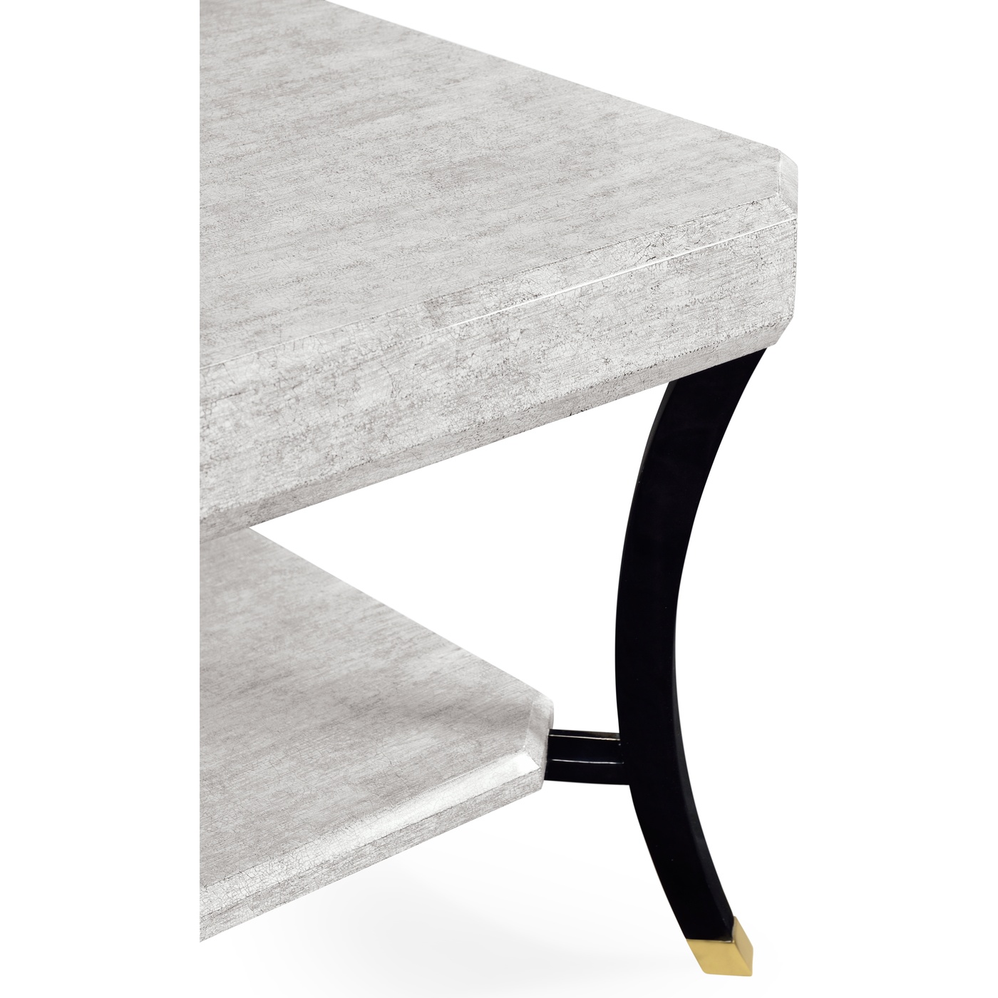 Square White Smoke Eggshell Inlay Coffee Table