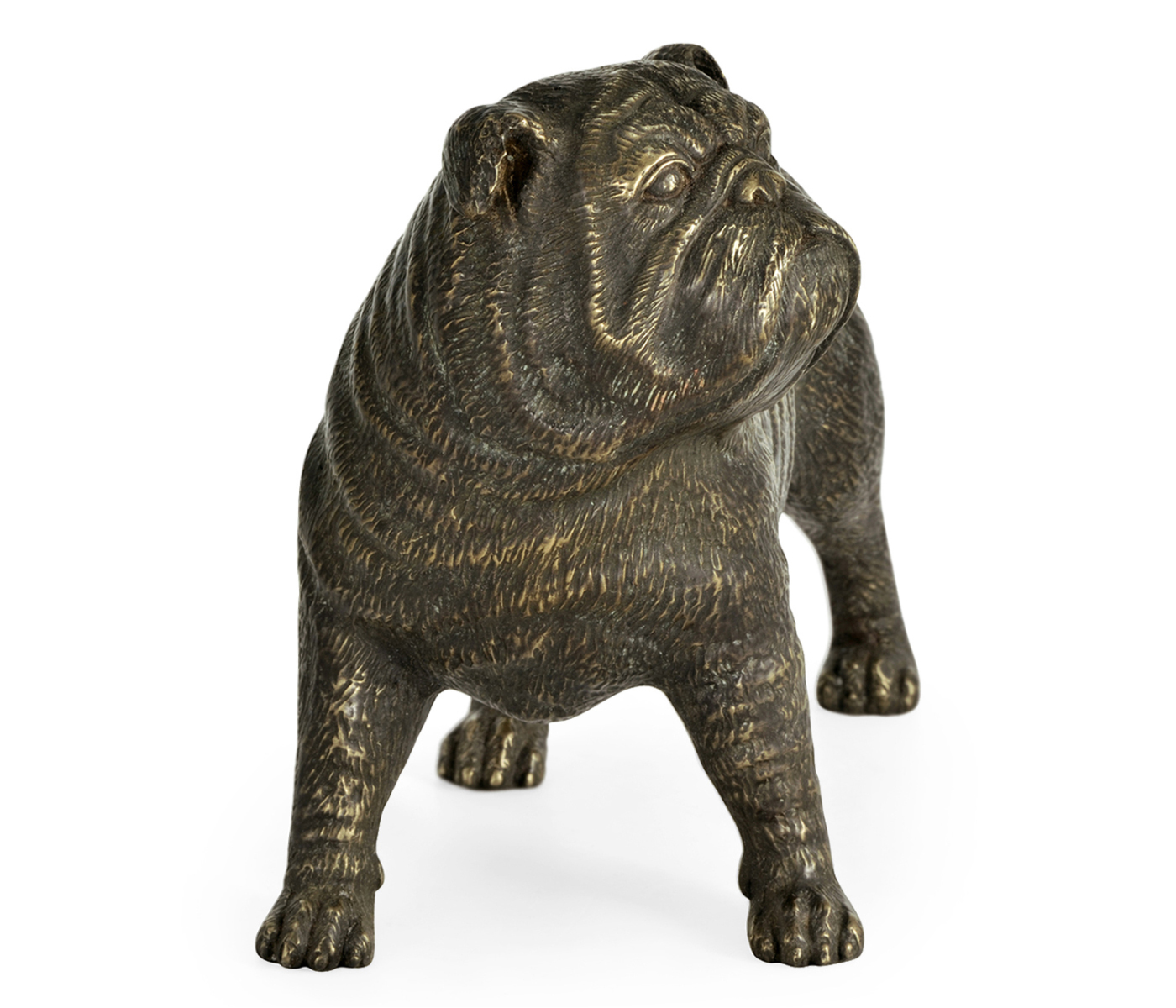 Antique Dark Bronze Bulldog