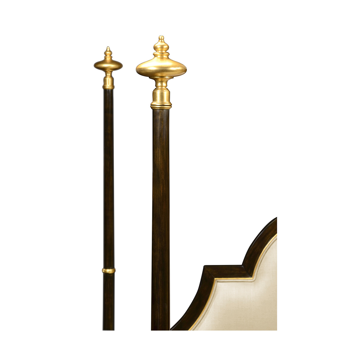 Four Poster Ebonised & Gilded Cali King Bed