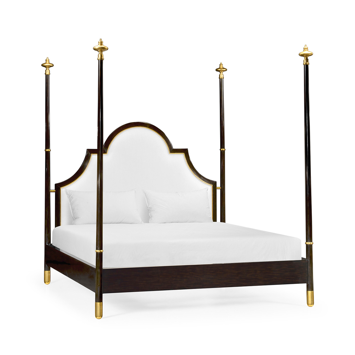 Four Poster Ebonised & Gilded Cali King Bed
