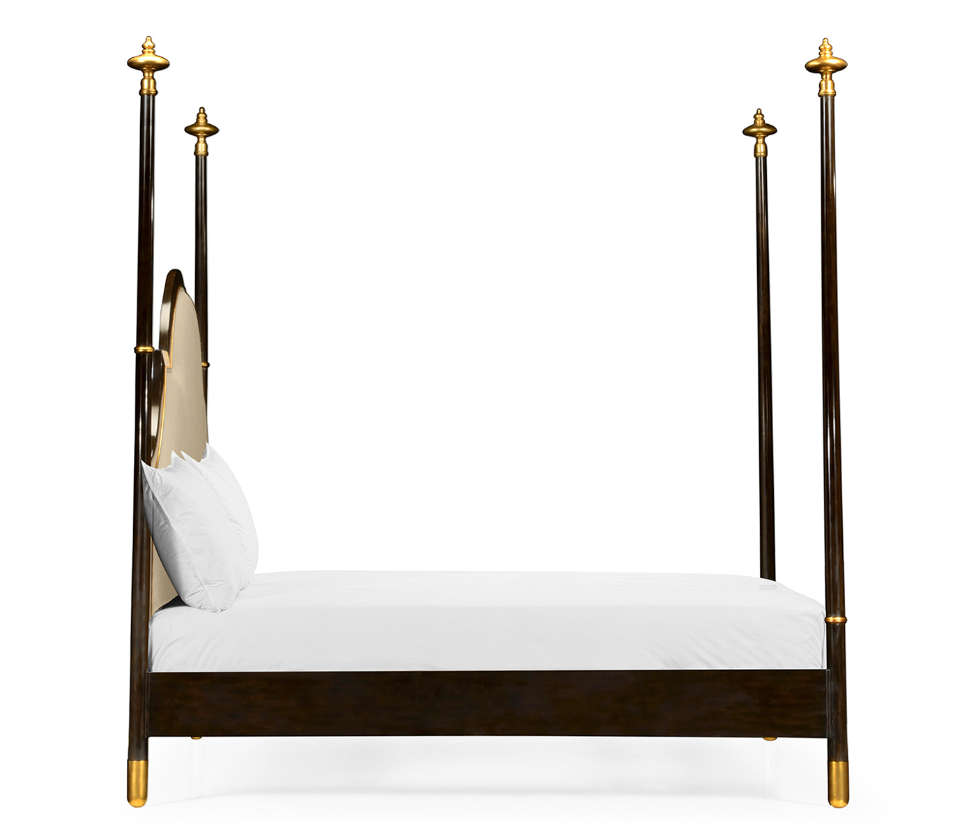 Four Poster Ebonised & Gilded US King Bed
