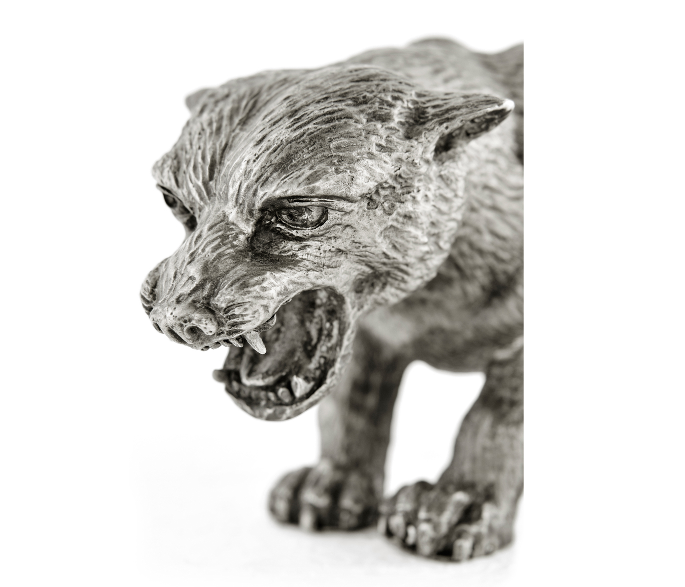 Antique White Brass Panther