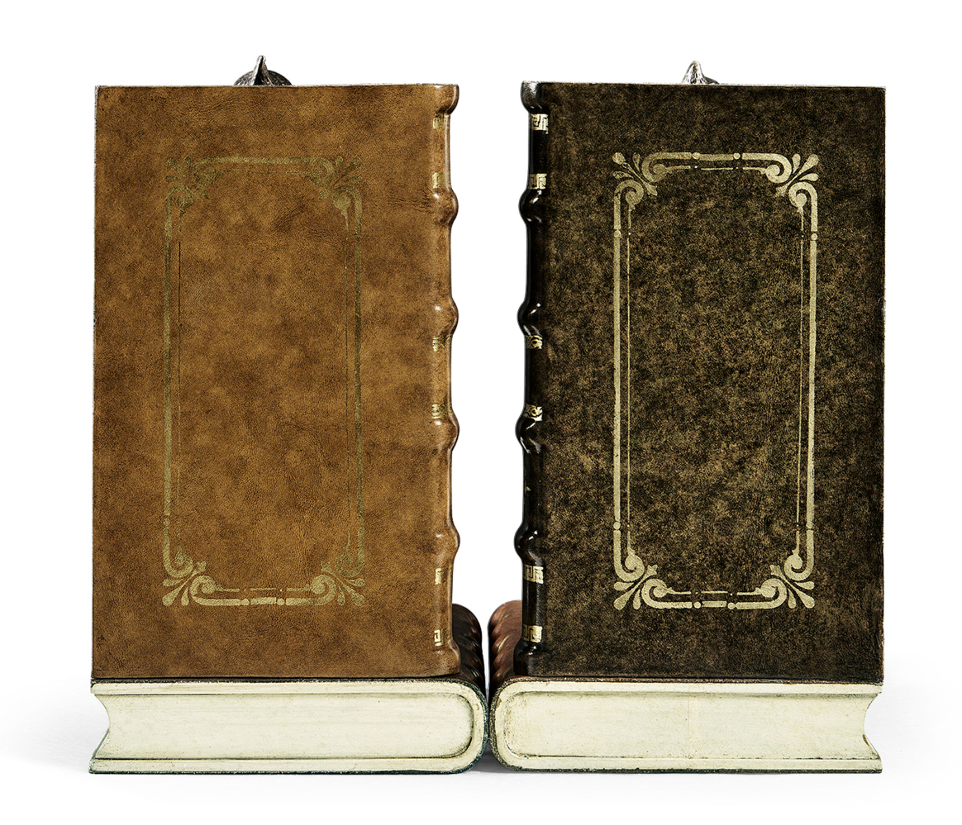 Pair of Antique Dark Bronze Elf Bookends