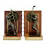 Pair of Antique Dark Bronze Roman Gladiator Bookends