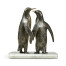 Anitque Dark Bronze Penguins
