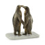 Anitque Dark Bronze Penguins