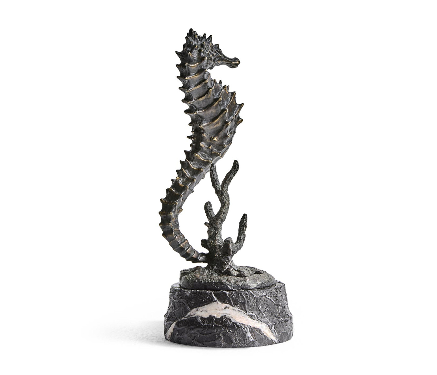 Antique Dark Bronze Seashorse