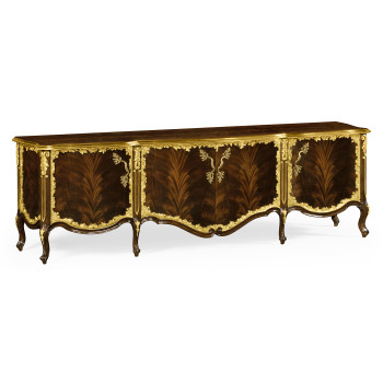 Low Mahogany & Gilded Entertainment Unit