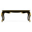 Black Coffee Table in Gloss Painted Black with Clear Glass Top
