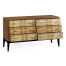 Pale Tartan Six-Drawer Dresser