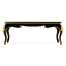Black Coffee Table with Clear Glass Top