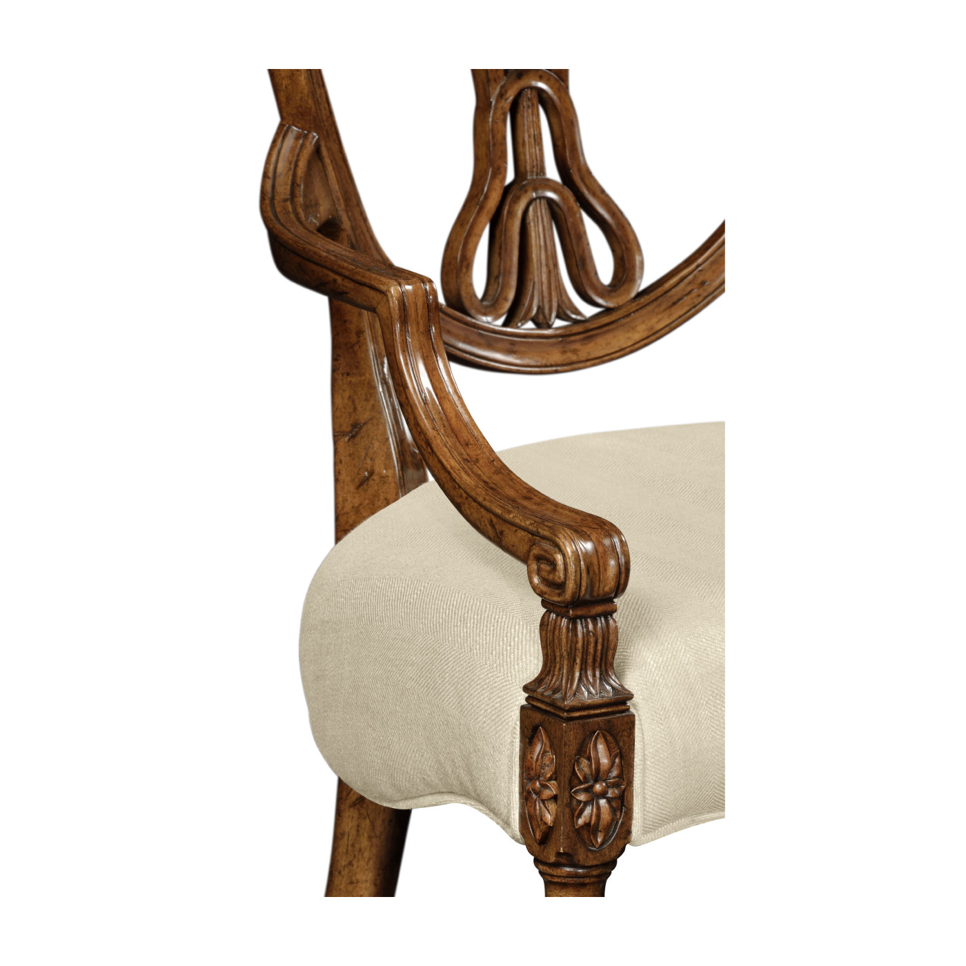 Brompton Shield Back Arm Chair