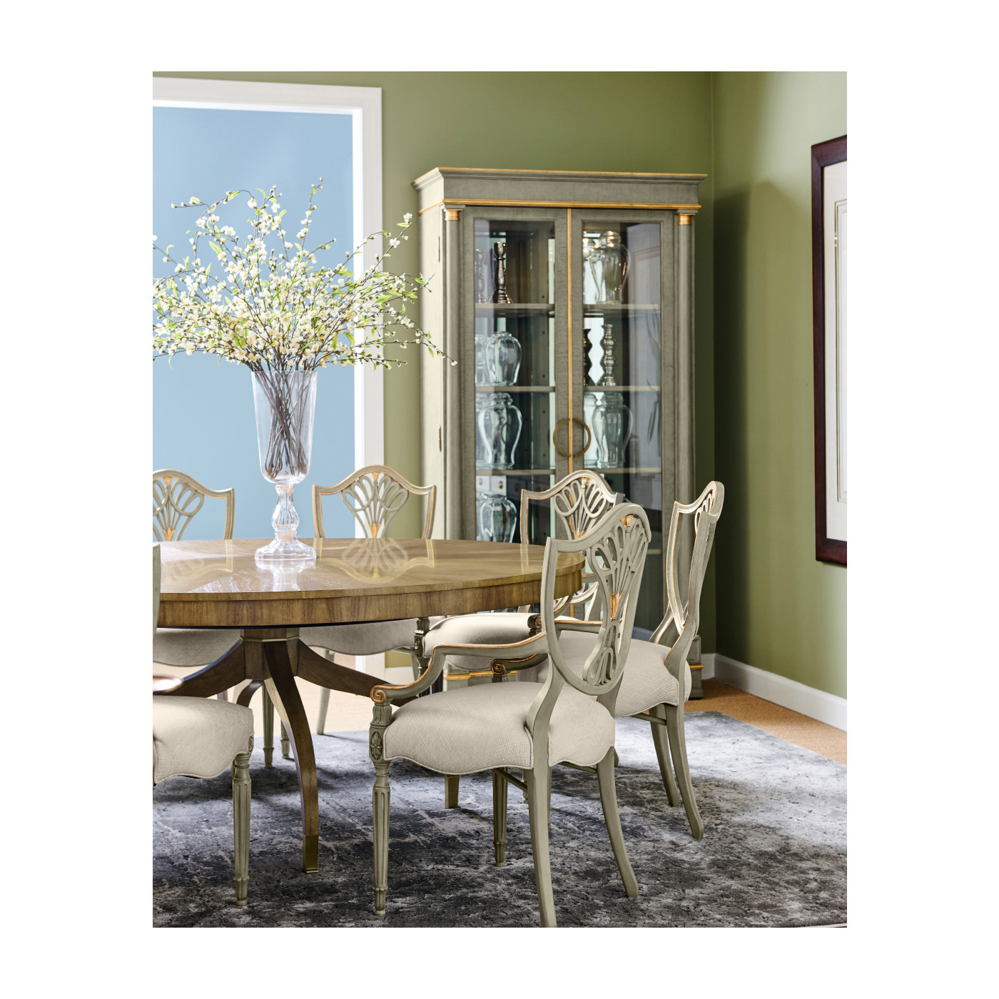 Brompton Shield Back Arm Chair