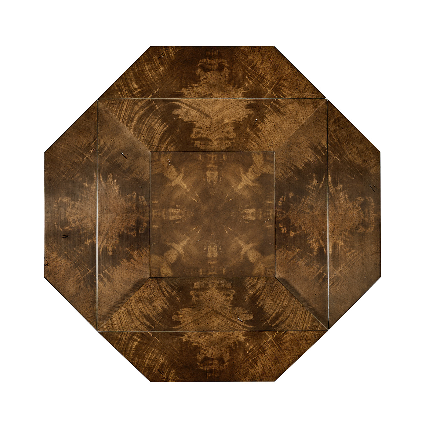 Square Brown Mahogany Extending Dining Table 42