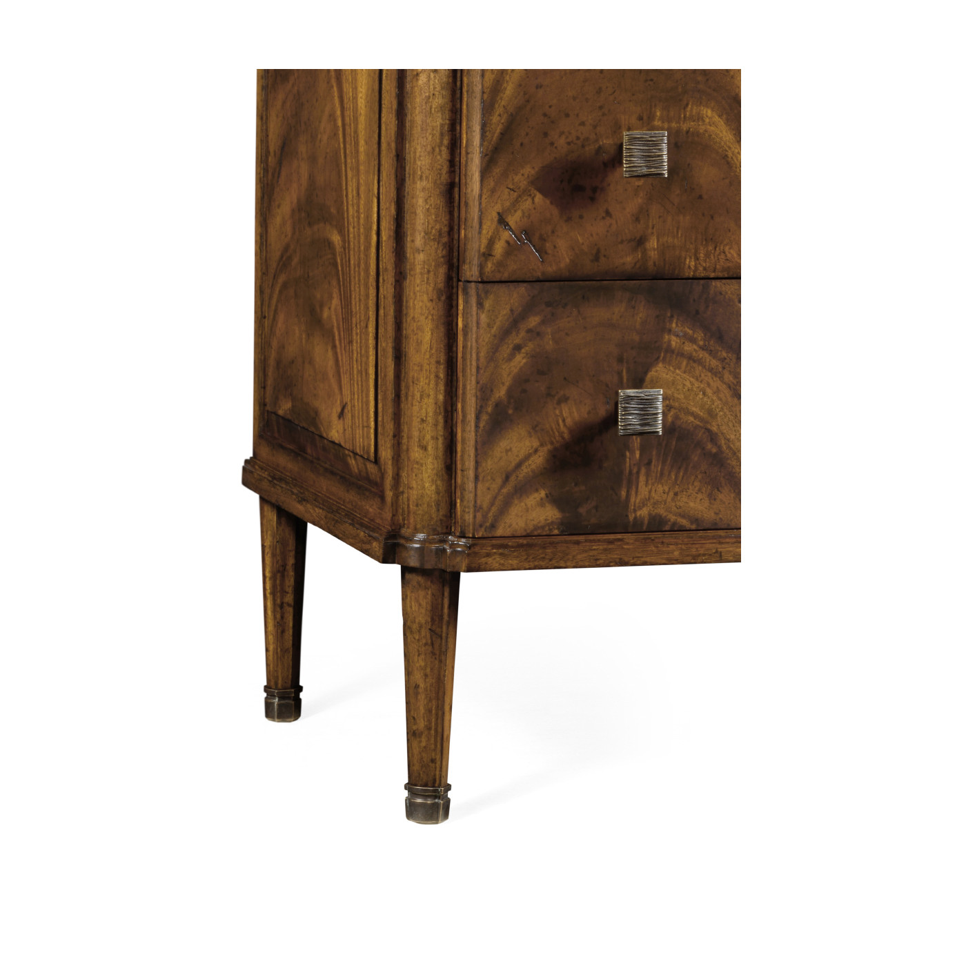 Brown Mahogany Chest of Three Drawers