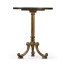 Brown Mahogany Lamp Table with Brass Moulding