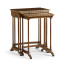 3 Nesting Tables with Faux Bone Inlay
