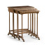 3 Nesting Tables with Faux Bone Inlay