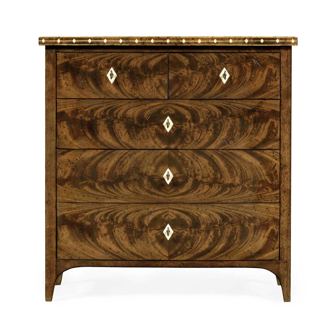 Brompton Small Brown Mahogany Chest of Drawers