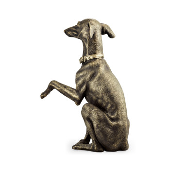Light Brass Whippet Dog