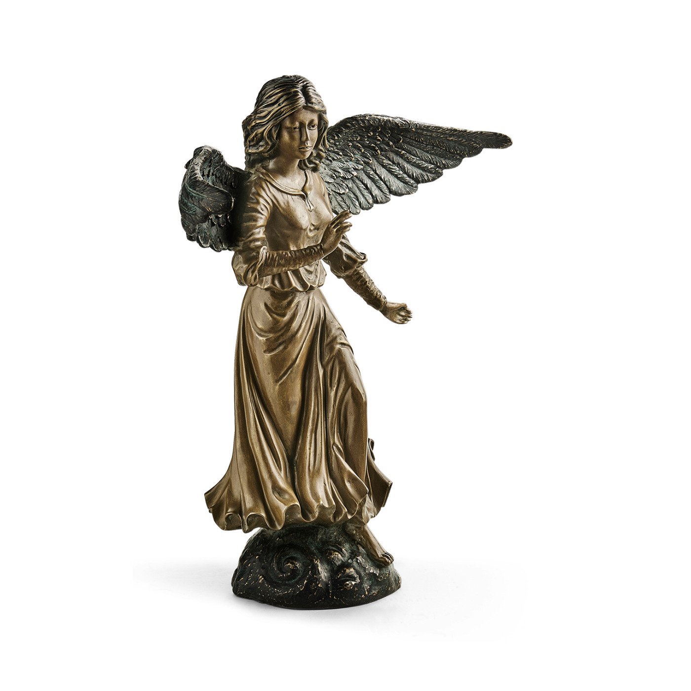 Antique Light Brown Brass Angel