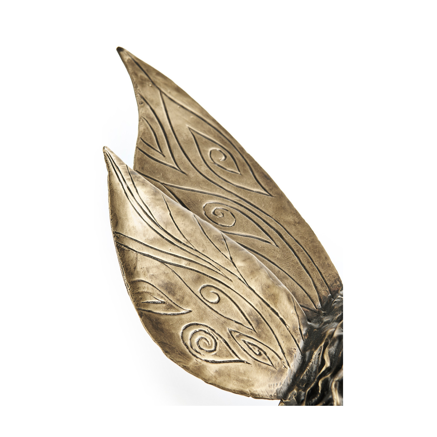 Antique Light Brown Brass Fairy