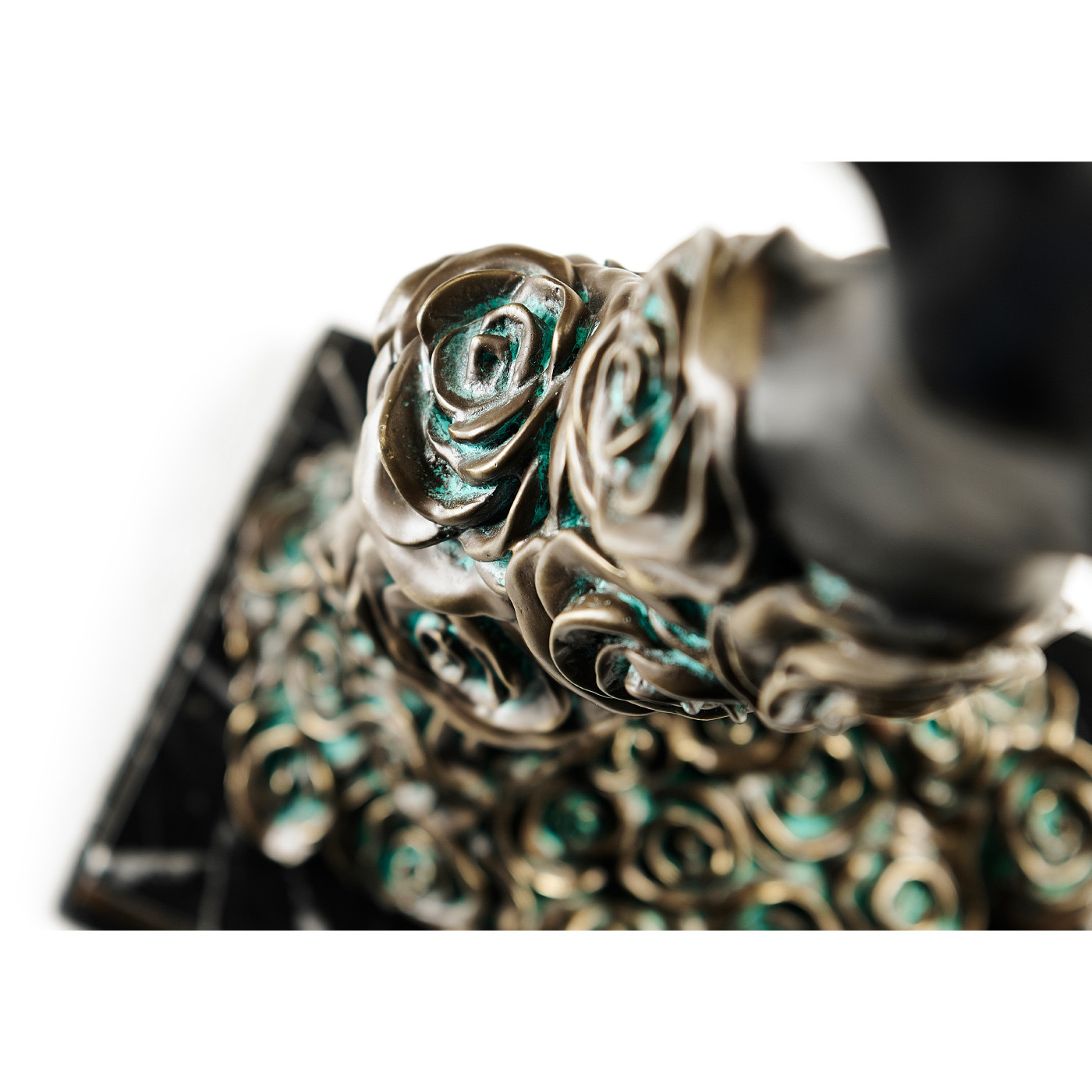 Antique Light Brown Brass Mod Statue