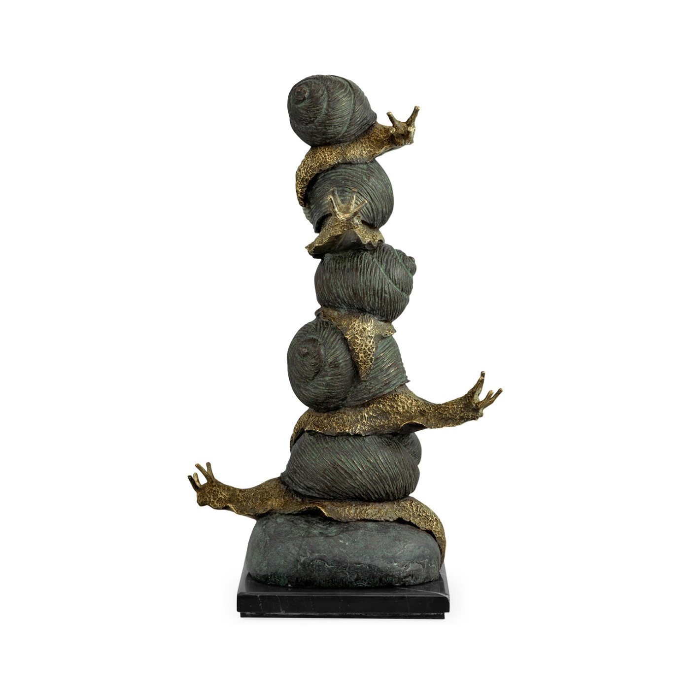 Dark Bronze Stacked Snails