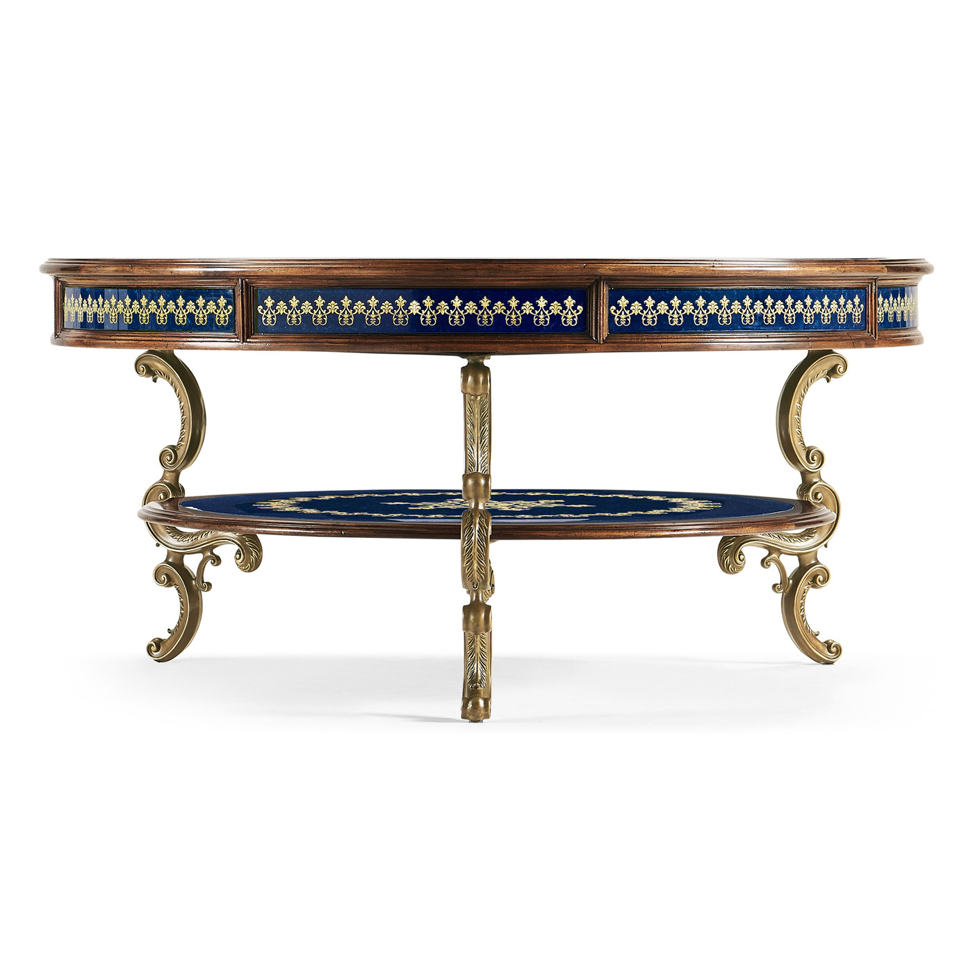 Lapis Blue Round Coffee Table