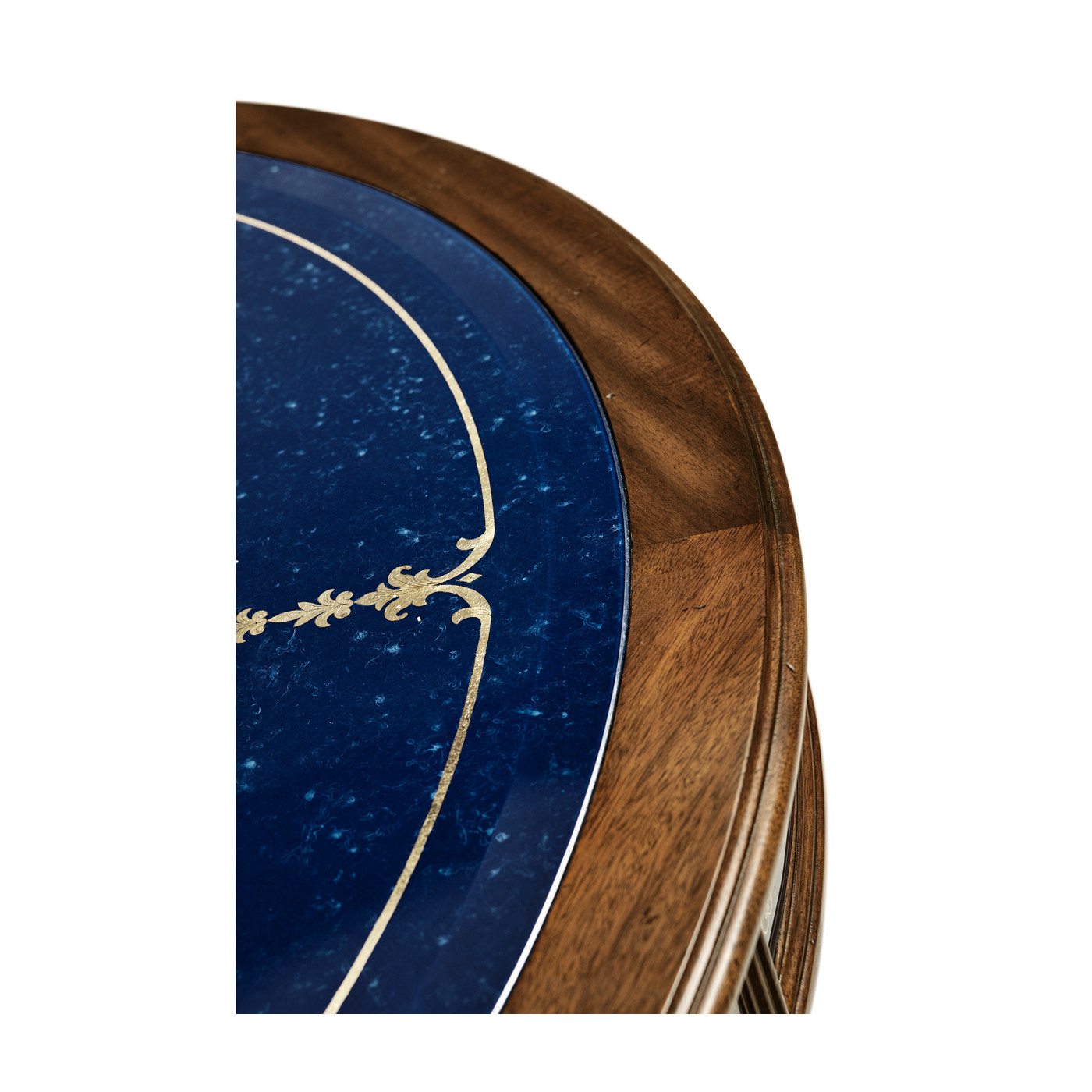 Lapis Blue Round Coffee Table