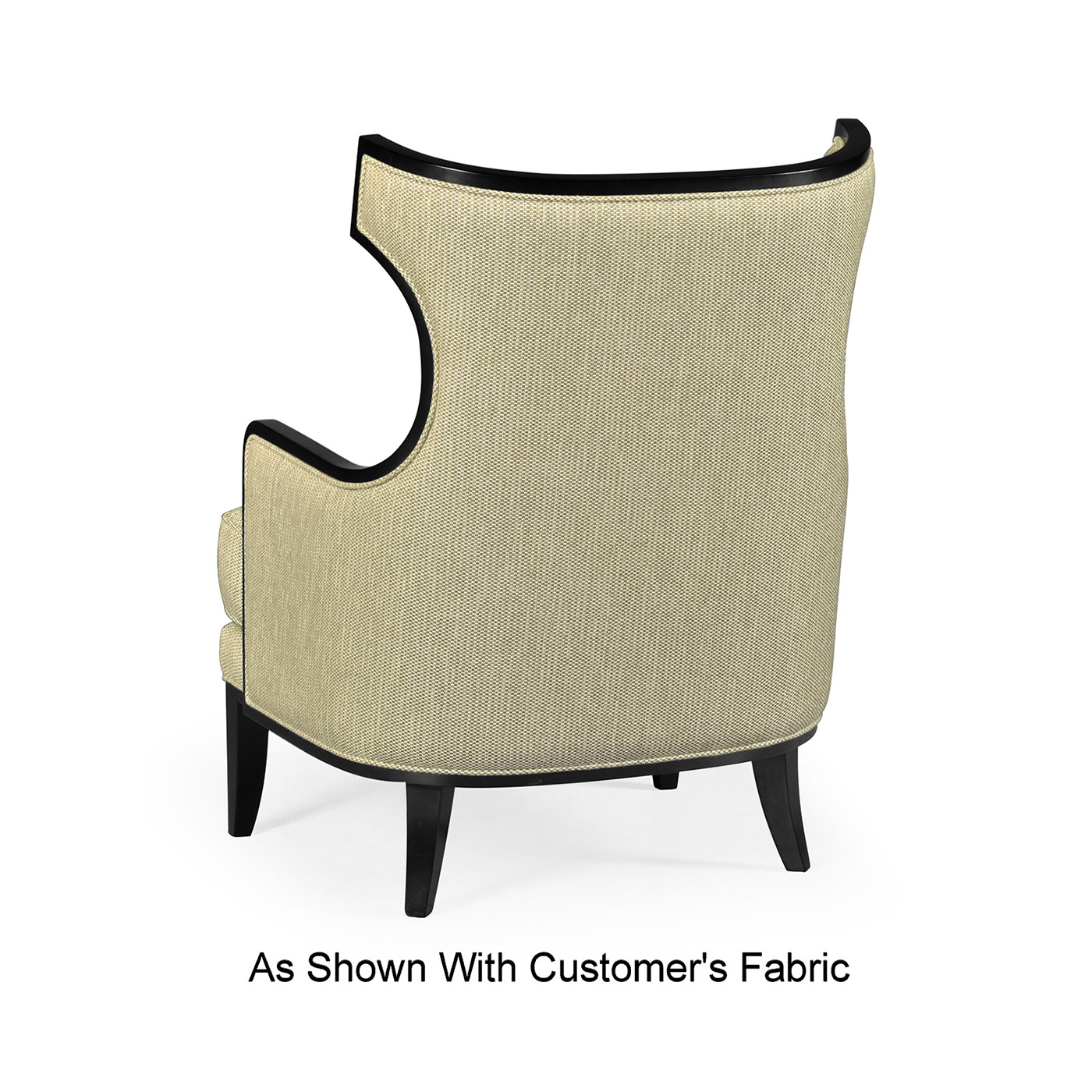 Biedermeier Greek Revival Formal Black Occasional Chair