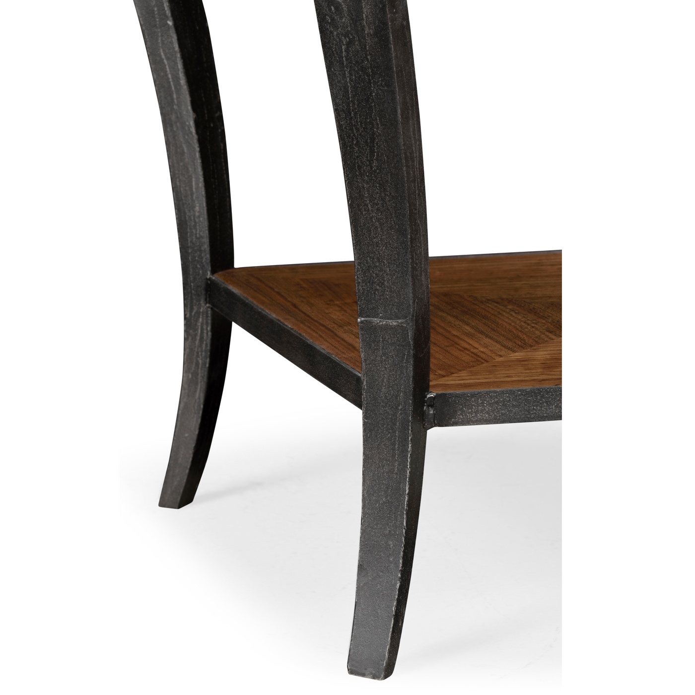 Curved Daniella & Burl Walnut Side Table