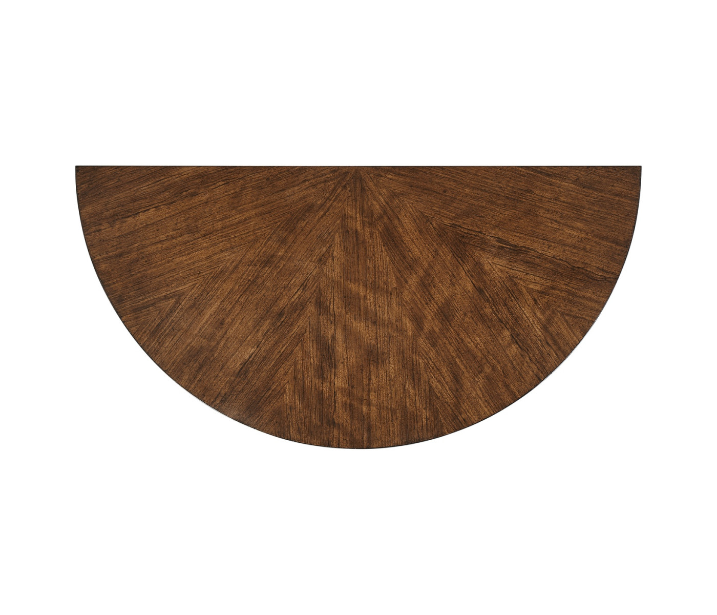 Small Demilune Daniella & Burl Walnut Console Table