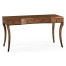Inward Bow Front Daniella & Burl Walnut Desk
