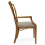 Shield Back English Brown Oak Dining Arm Chair