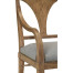Cut-Out English Brown Oak Dining Arm Chair