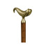 Mahogany Walking Stick with Brass Derby Topper